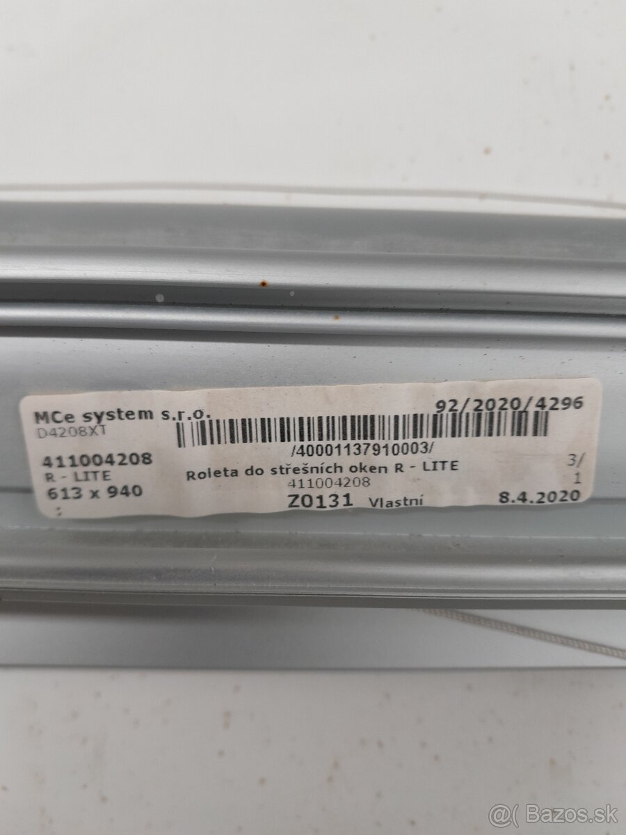 Rolety na strešné okná - 5