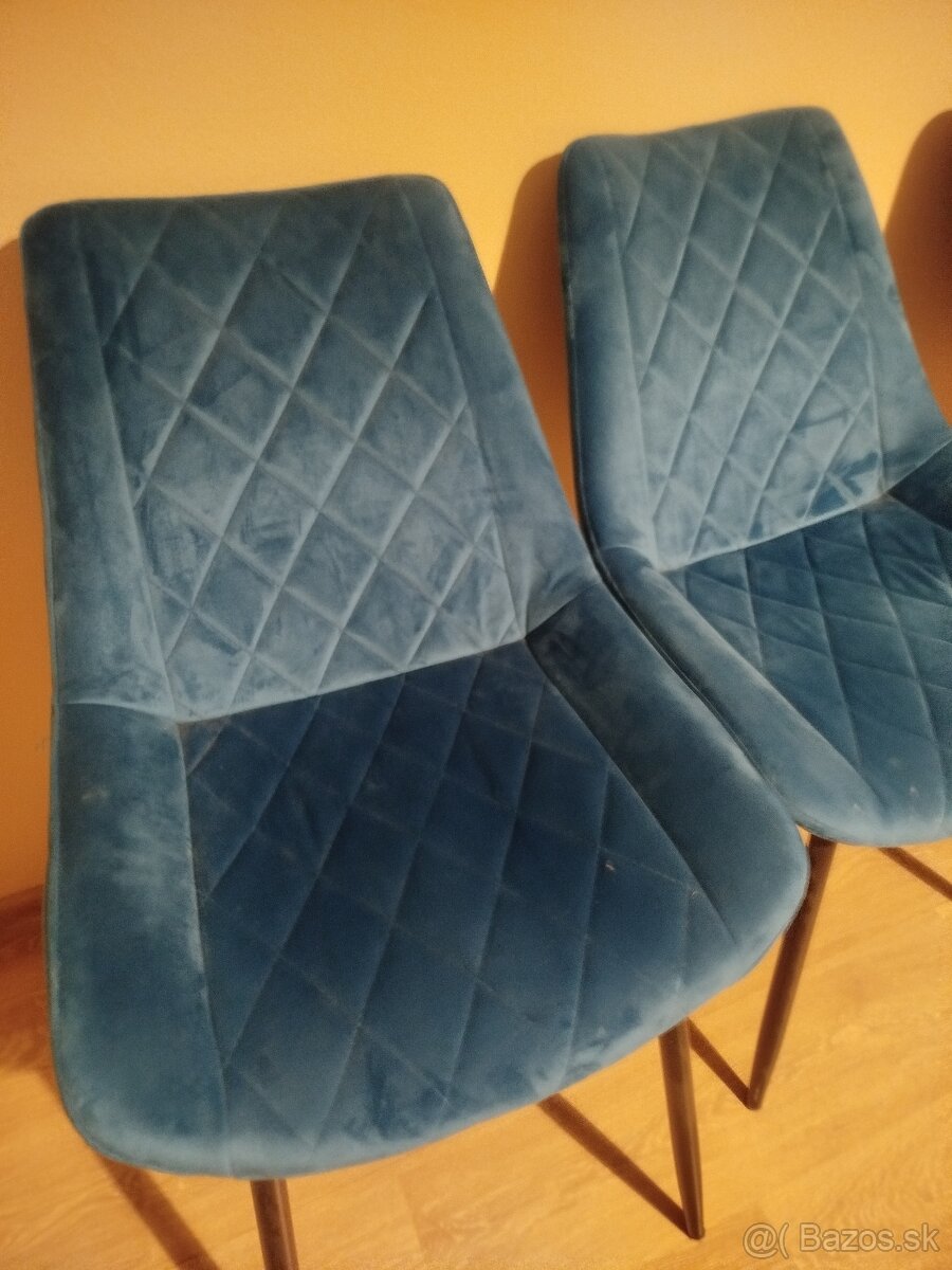 Jedálenská stolička MINERVA I - modrá - 5