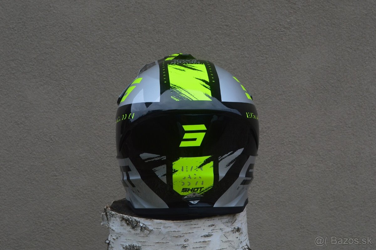 prilba helma okuliare lakov. šedo žltá shot - 5