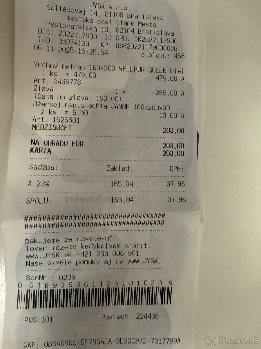 Vrchny matrac wellpur gulen 160x200 - 5