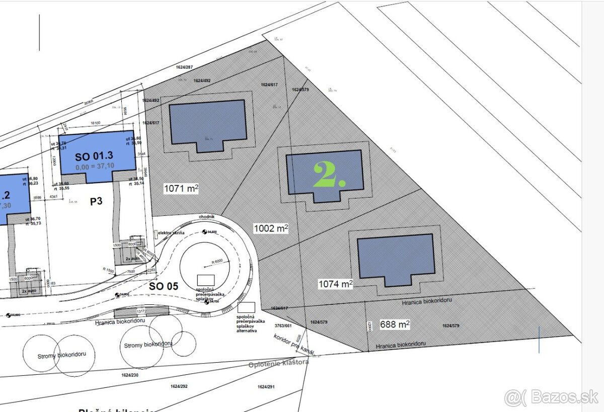DOMY NAD GRUNTOM - 3 POZEMKY NA PREDAJ - 5