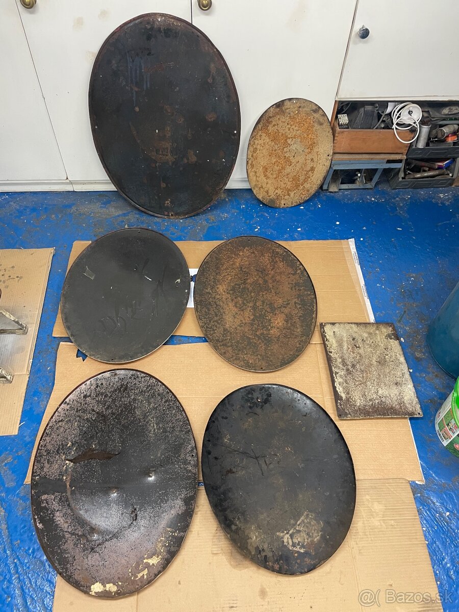 Stara smaltovana plechova cedula tabula 1 CSR Slovensky stat - 5