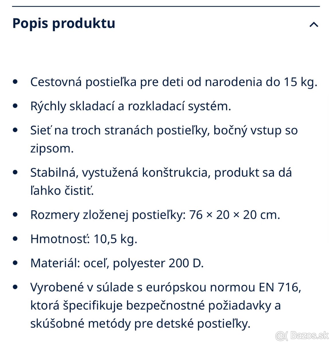 Prenosná postieľka - 5