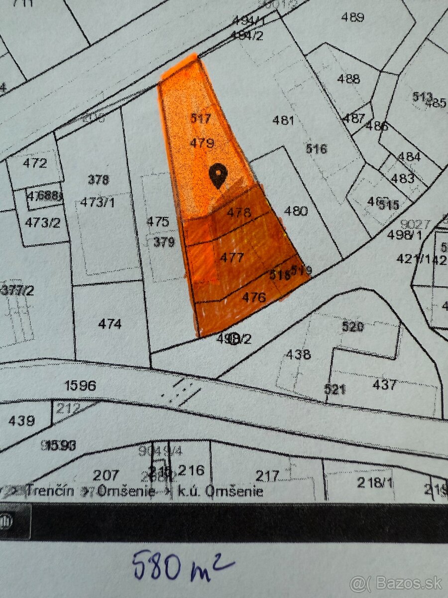 Predaj pozemku 580 m2 + Dom Omšenie - 5