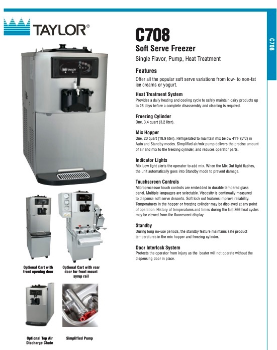 Zmrzlinový stroj Taylor C708, Carpigiani, Cattabriga - 5