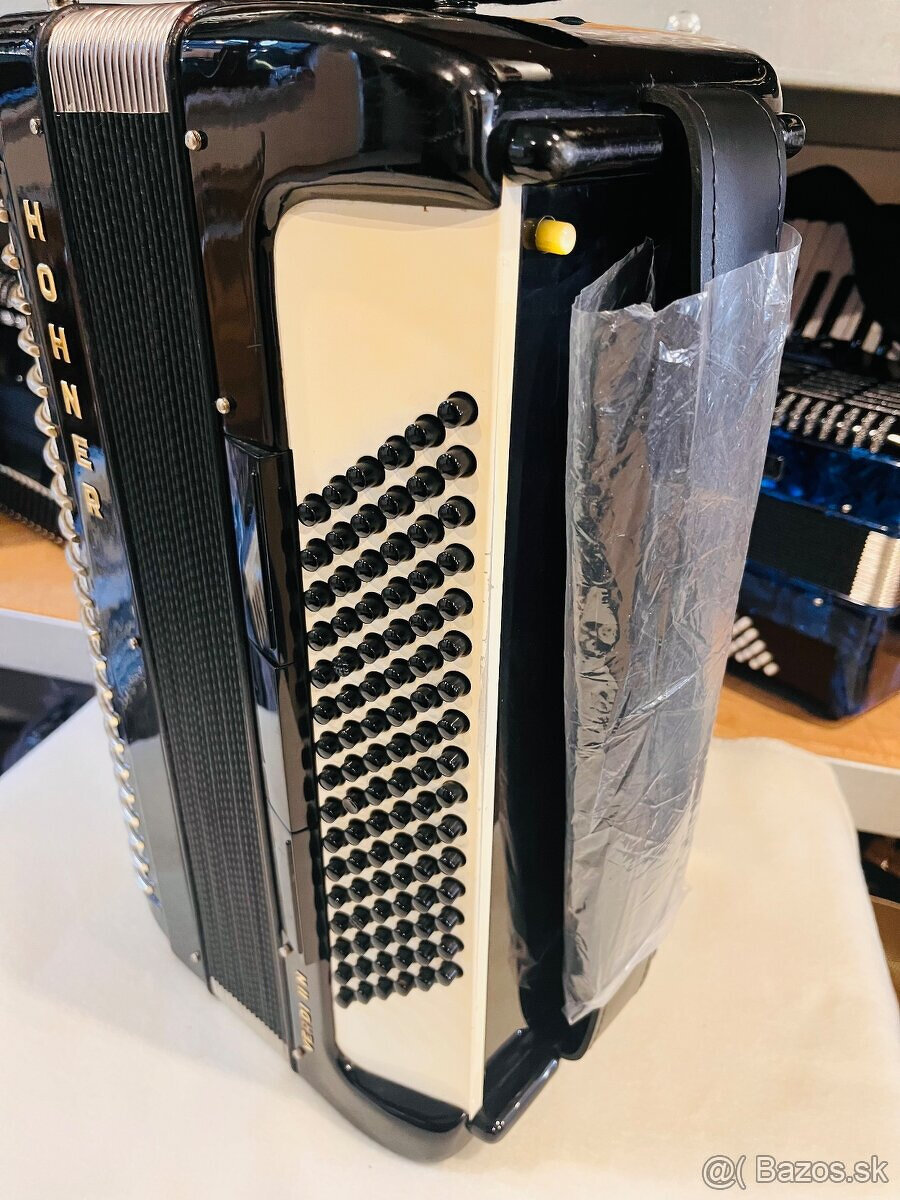 Predám akordeón Hohner Verdi II N- 96 Basový - 5