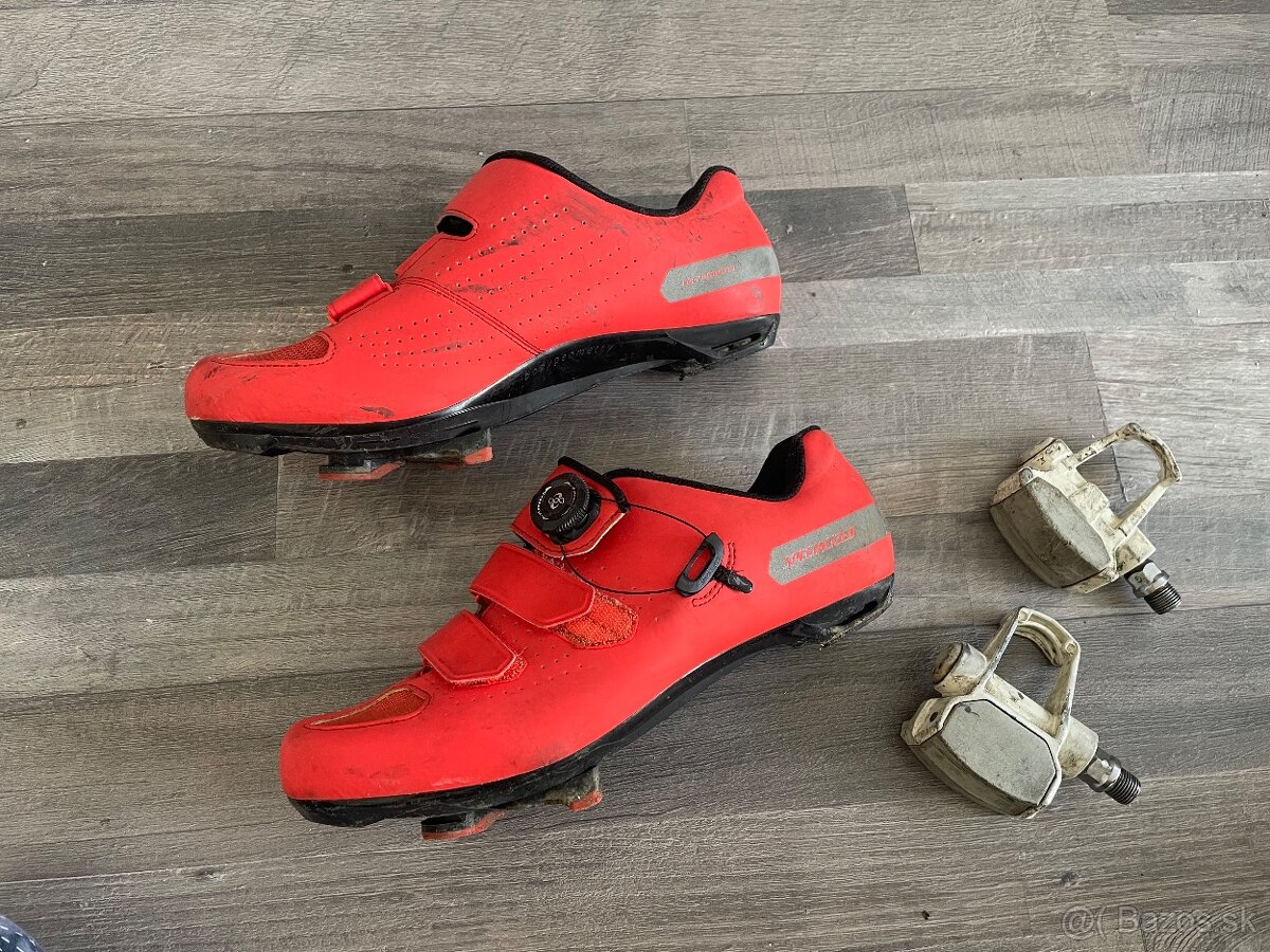 Cyklistické cestné tretry + pedále - 5