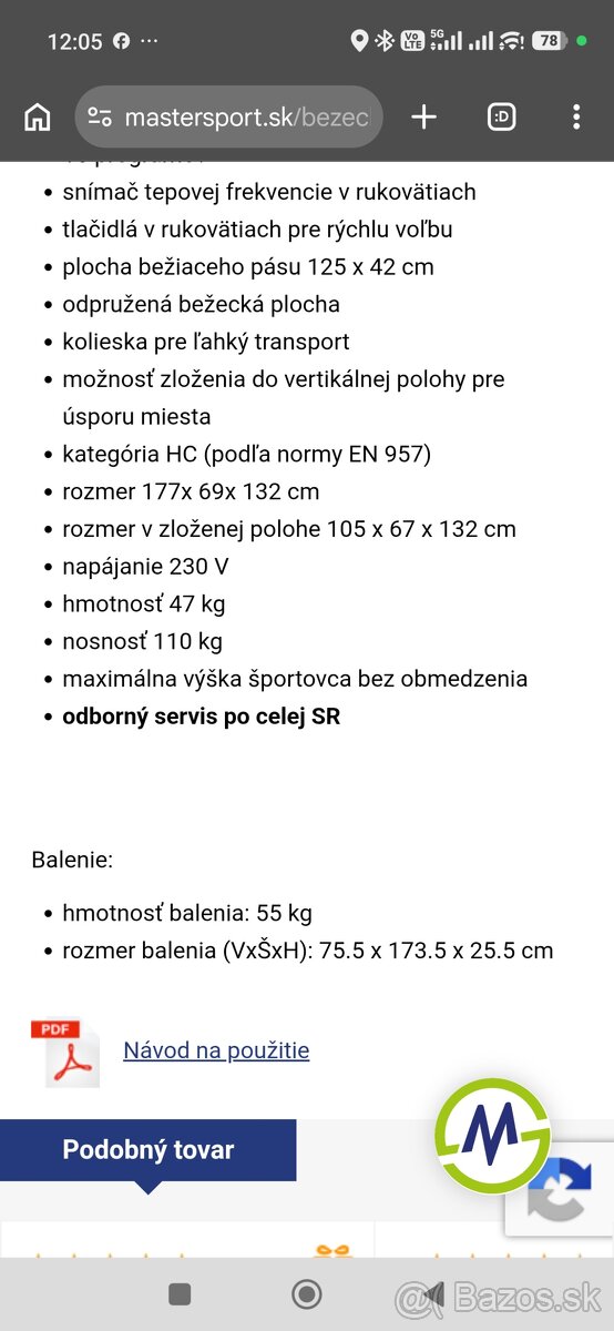 Bežiaci pás Master f11 - 5
