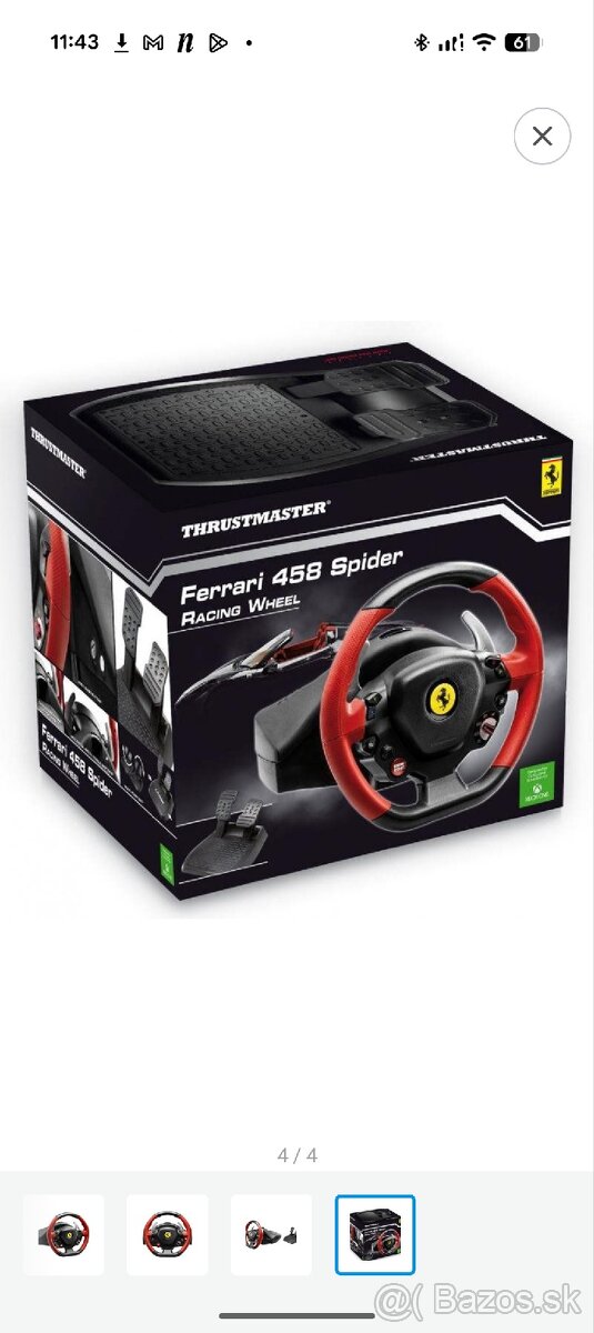 Herný volant Thrustmaster Ferrari 458 Spider - 5