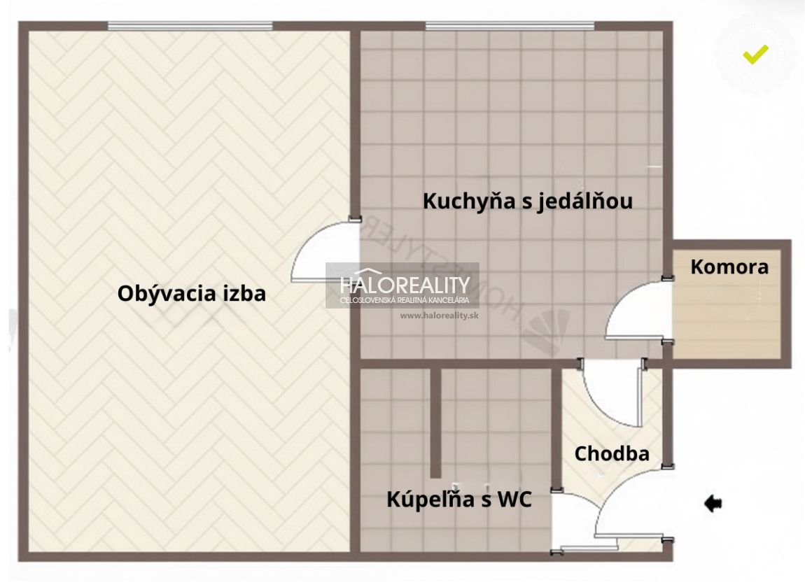 HALO reality- Predaj, jednoizbový byt Zvolen, Podborová - 5