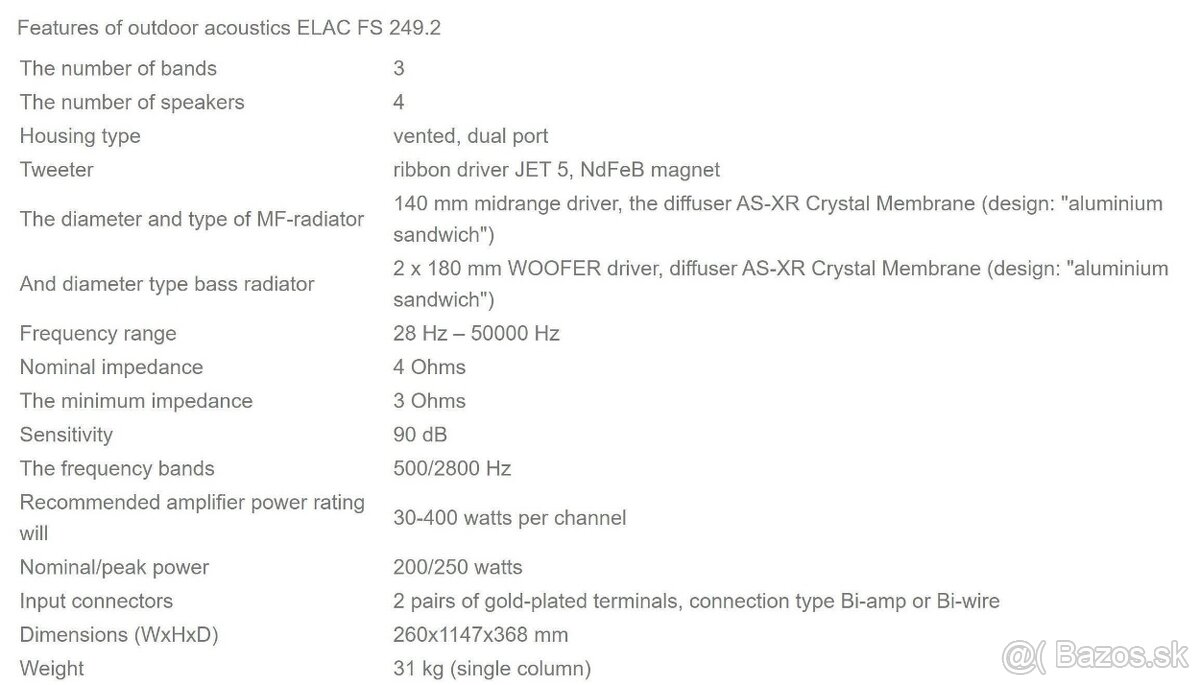 ELAC FS 249.2 Black High Gloss / AKCIA - 5