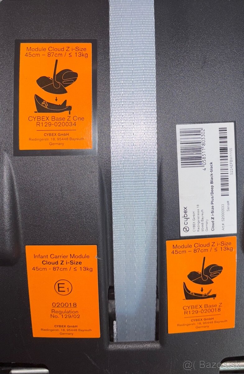 Autosedačka značky CYBEX cloud i-size plus platinum - 5