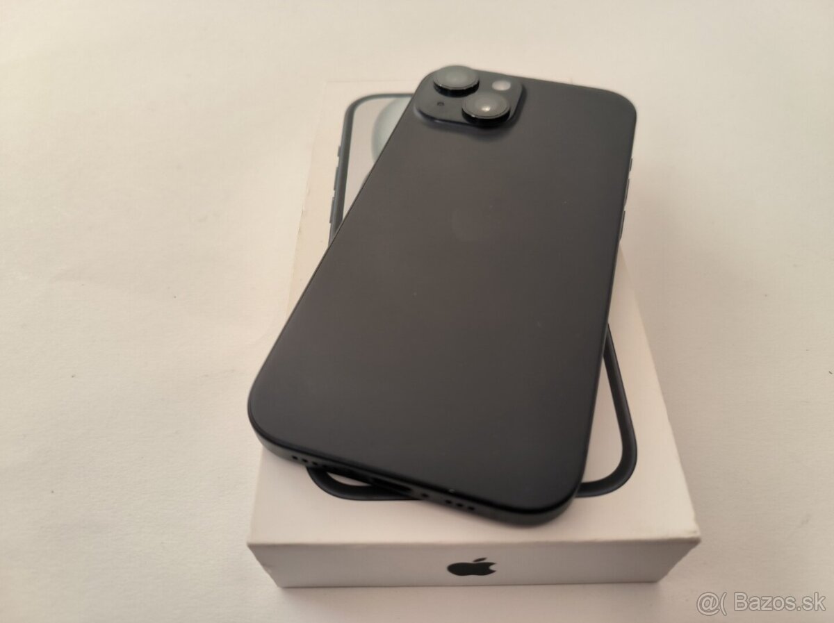 apple iphone 15 256gb Midnight / Batéria 85% - 5