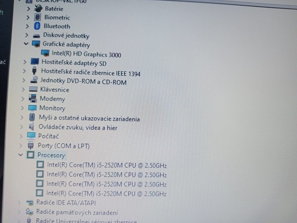 predám Hp elitebook 8460p , Intel i5 , 8gb ram ,256gb ssd - 5