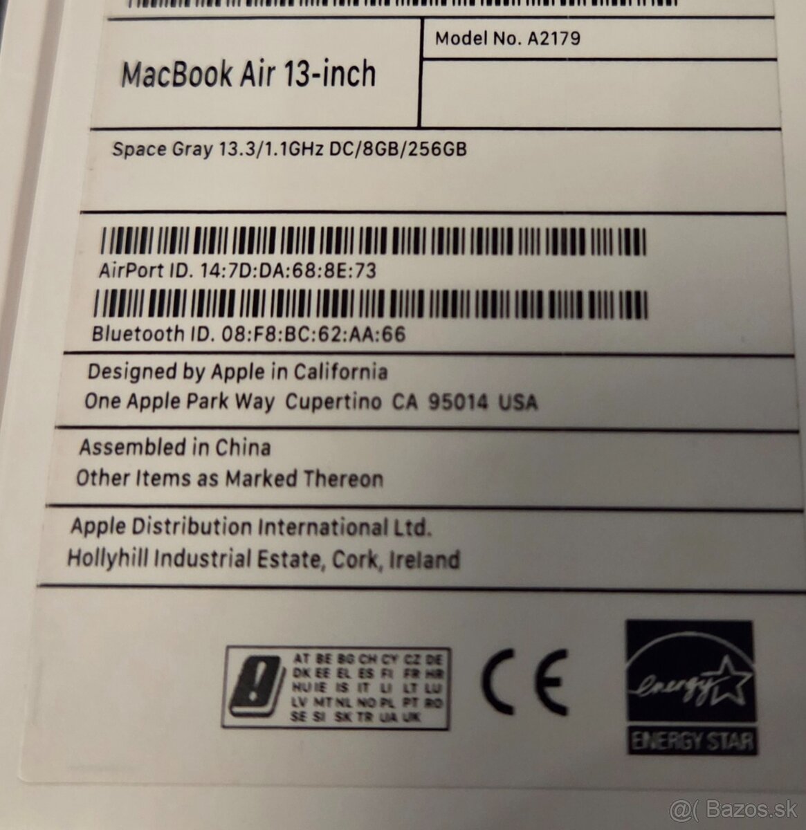Macbook Air 2020 i3/8GB/256GB Space Gray - 5