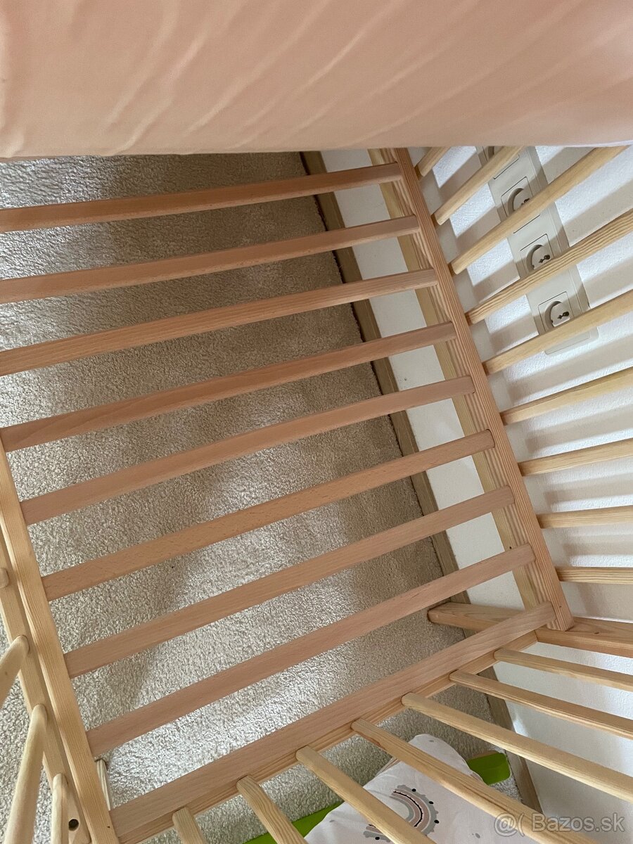 Detská drevená postieľka - 5