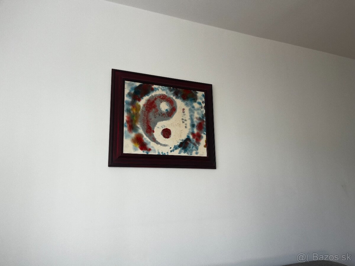 krasny velky obraz jin jang - 5