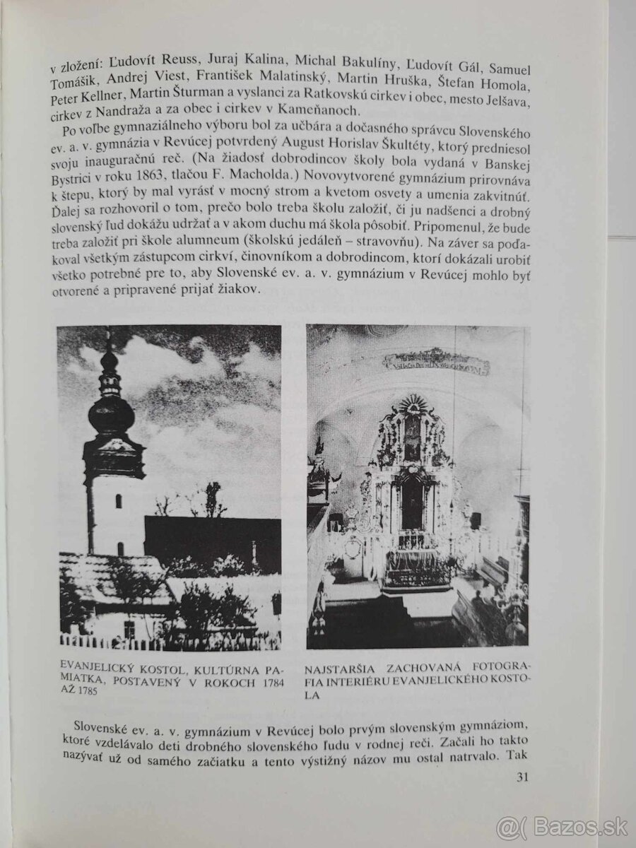 Revúca, Kolíska slovenského stredného školstva - 5