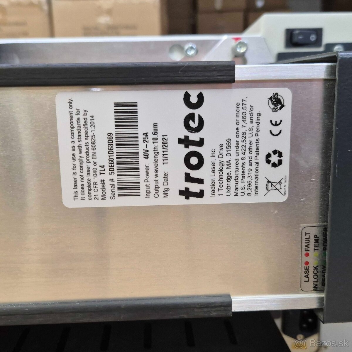 Trotec Speedy 100, 80W Laserova gravirka a rezacka - 5