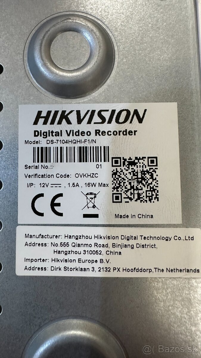 Hikvision DS-7104HQHI-F1/N DVR nahravacie zariadenie - 5