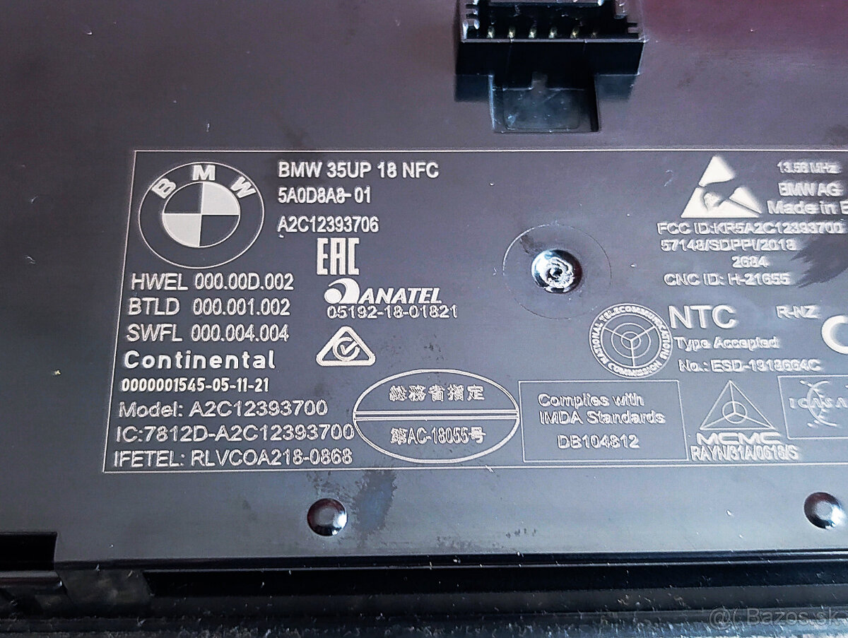 odkladacia priehradka s NFC na BMW - 5