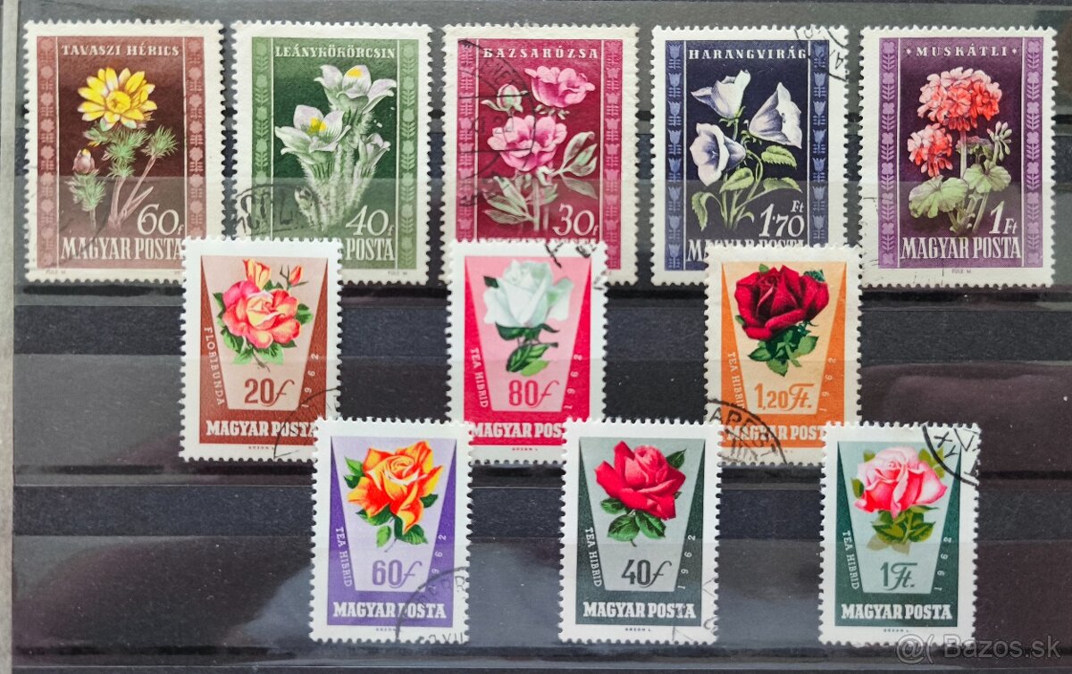 Známky kvety Maďarsko - 5
