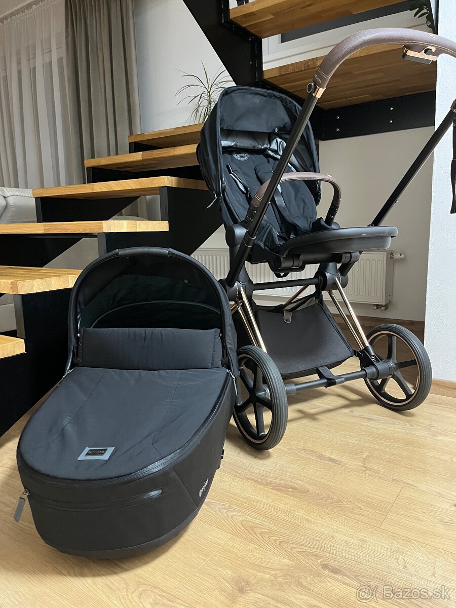 CYBEX PLATINUM PRIAM LUX CARRY COT Deep Black - 5