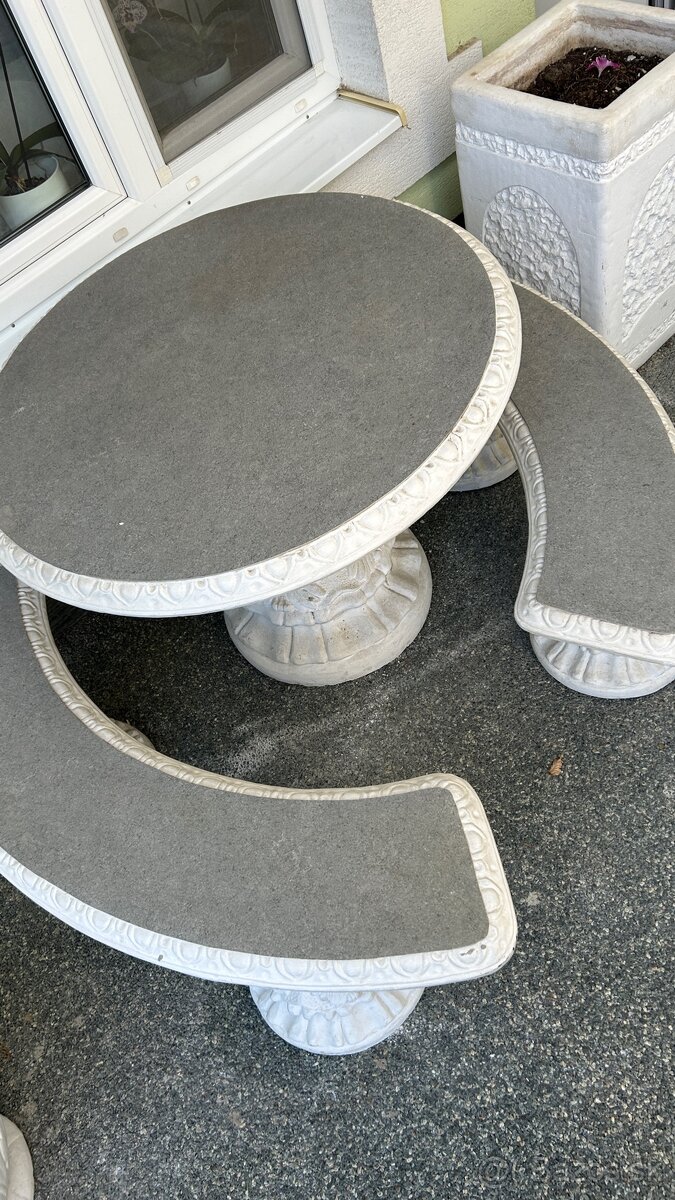 Kamenné barokové sedenie - 5