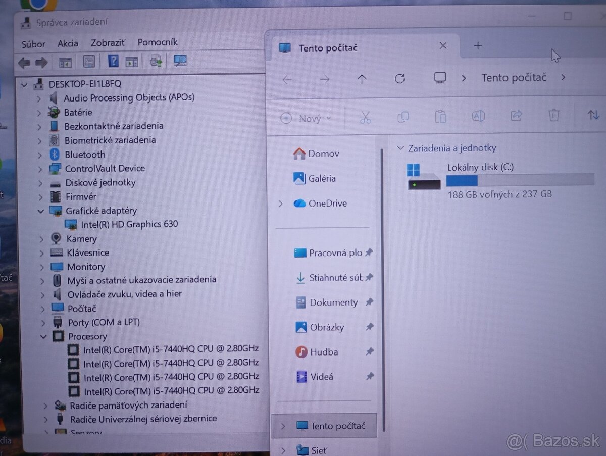 DELL Latitude 5480 , Intel core i5 7440HQ , 8gb ram , ssd - 5