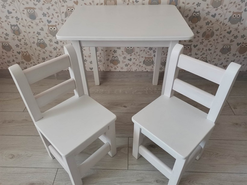 Detský drevený set-2.stoličky - 5
