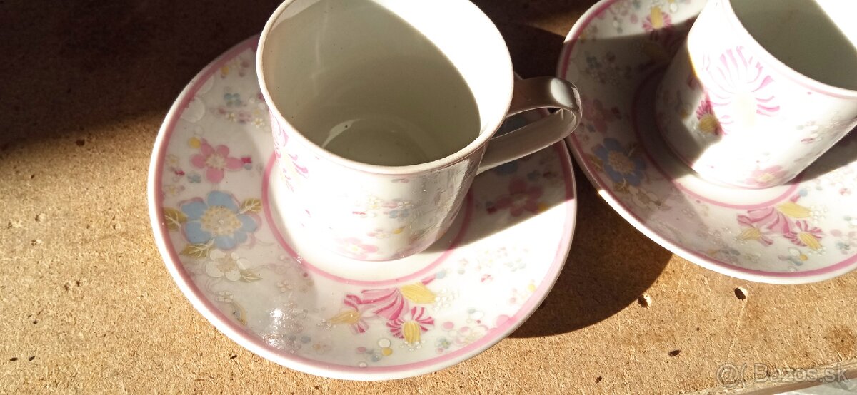 Šálky na espresso pre 6 osôb porcelana SABINA - 5