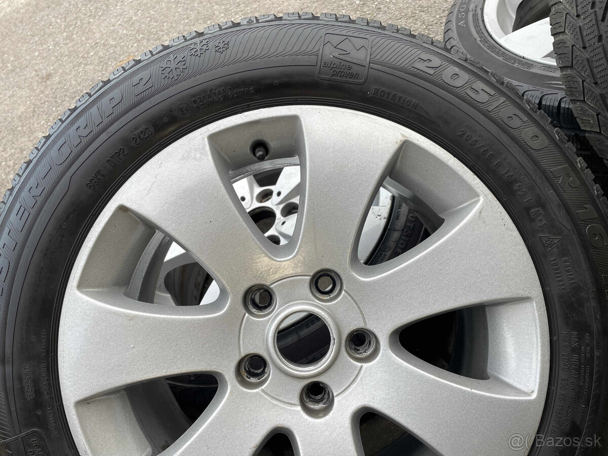 SPECTRUM Orig.skoda Alu Disky 5x112 ET45 215 60 R16 Zimné - 5