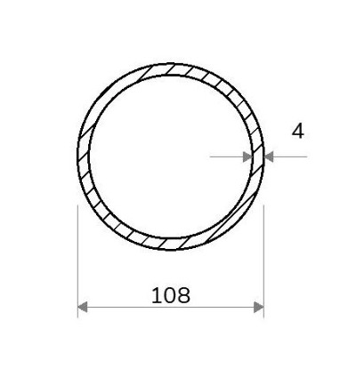 Oceľová bezšvová rúra 108x4 mm - 5