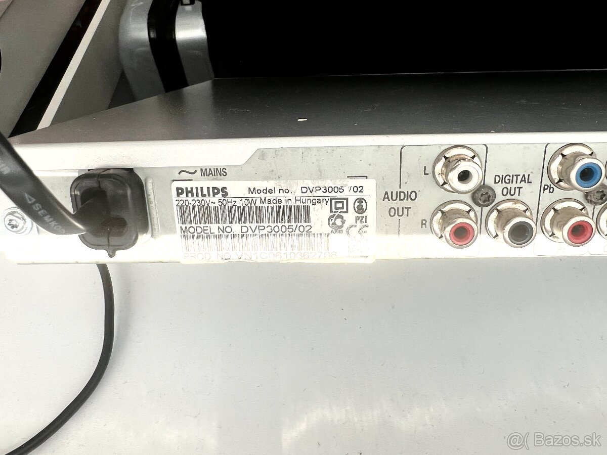 DVD VIDEO PREHRÁVAČ Philips DVP3005 - 5