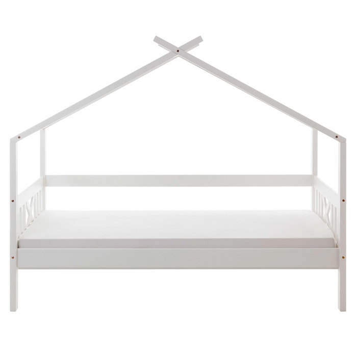 Detská domčeková dvoj-posteľ + rošty + matrace - 5