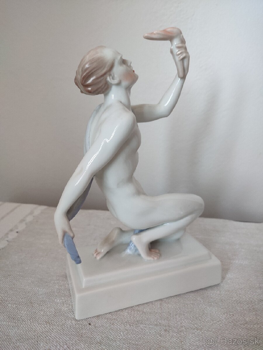 Herend akt muž porcelánová soška - 5