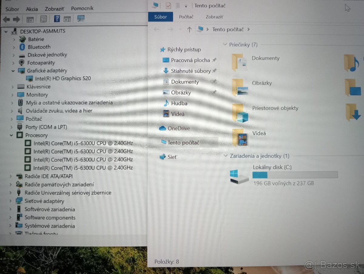 predám Lenovo Thinkpad T460,Intel core i5 ,8gb ram ,ssd - 5