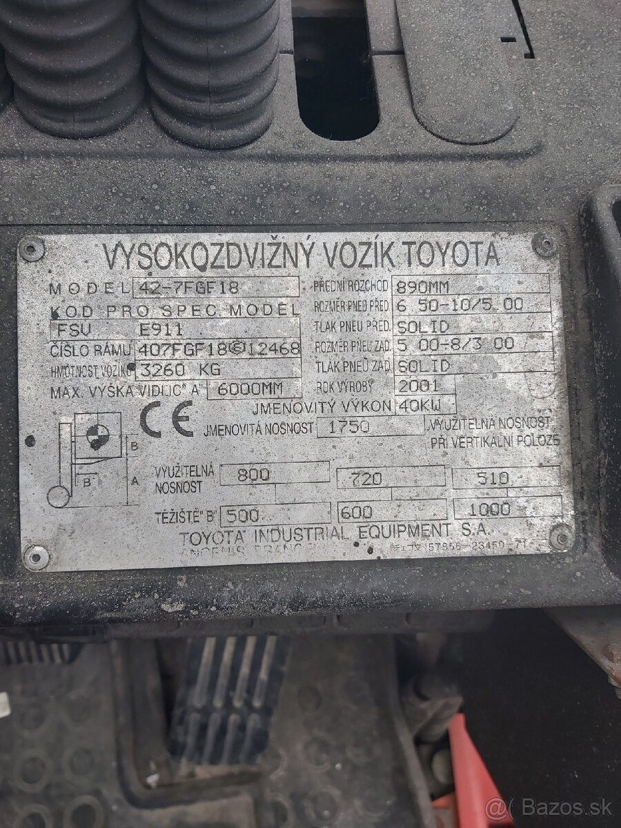 Predám VZV Toyota LPG+benzín - 5