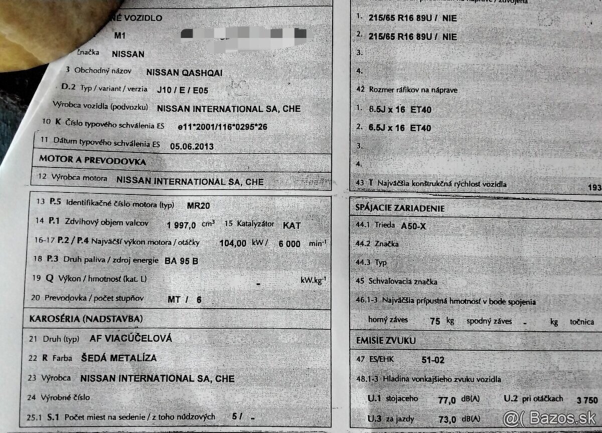 Nissan Qashqai 2.0 2013 predám DVERE, KAPOTA, NÁRAZNÍK, SVET - 5