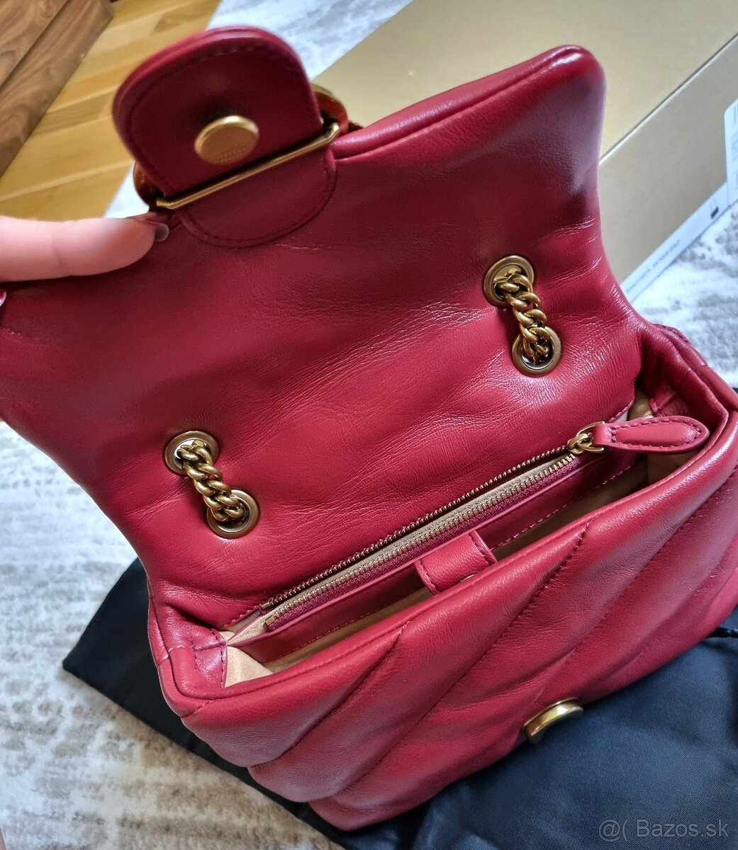 Kožená kabelka Pinko puff - 5