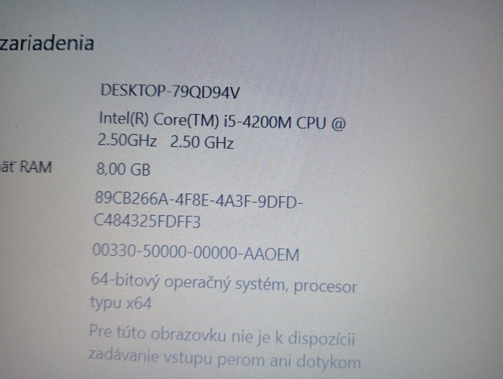 Hp probook 650 g1 , Intel i5 , 256gb ssd , 8gb ram , RS-232 - 5