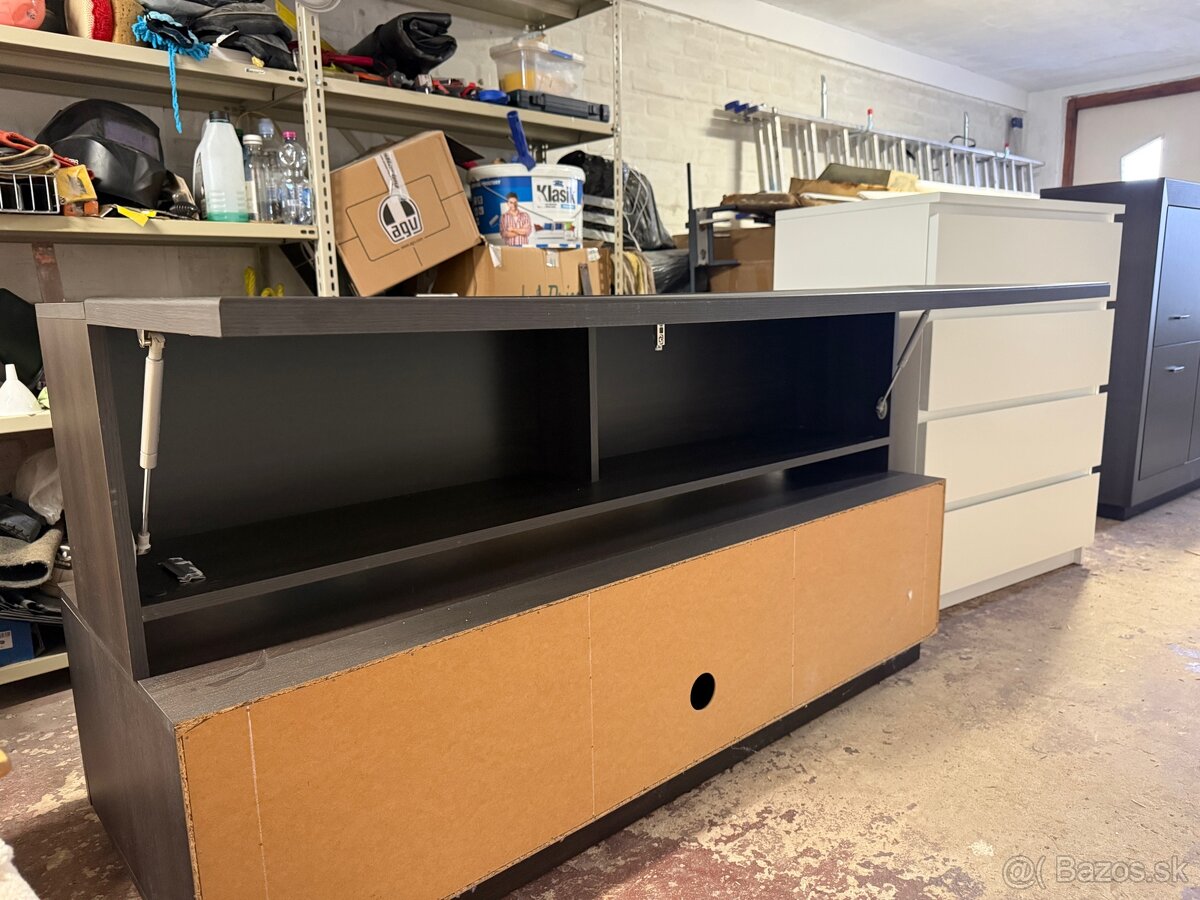 Predám 3 hnedé skrinky do obývačky / pracovne - 5