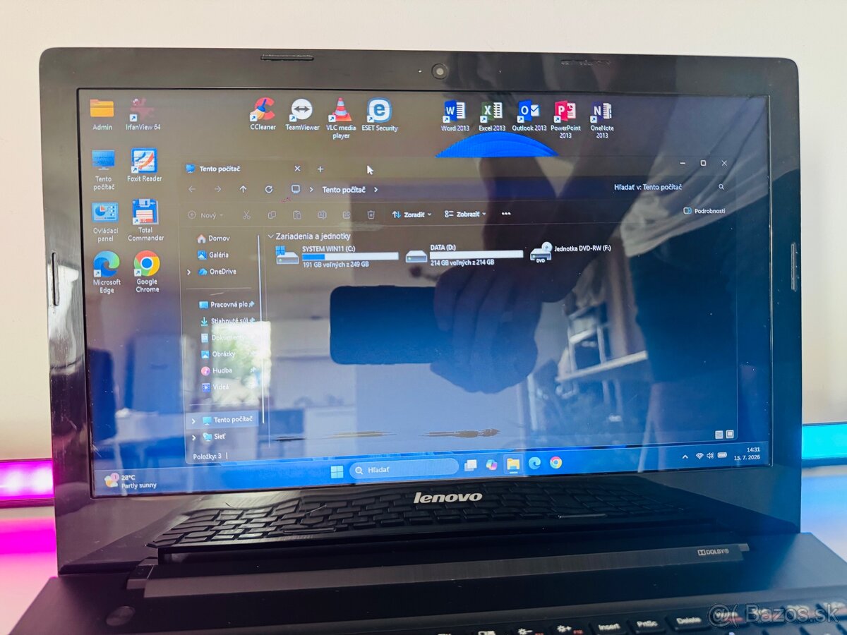 Notebook LENOVO G50-80 v dobrom stave - 5