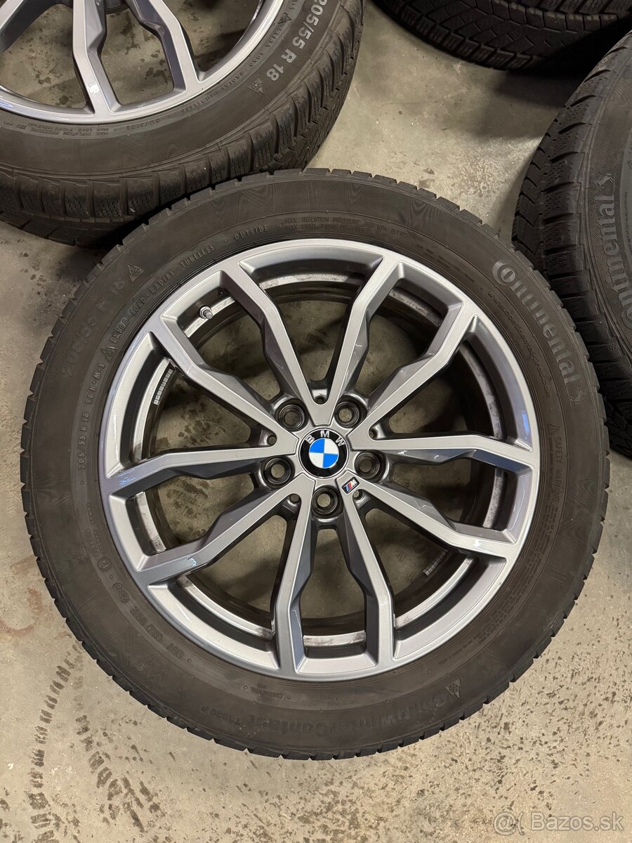 hliníkové disky BMW r18, Zimné continetal 205/55 R18 - 5