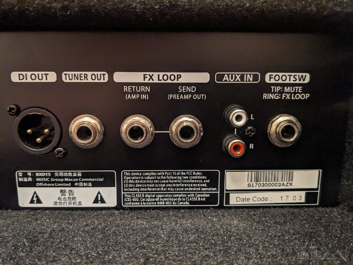 Basgitarové kombo Bugera Ultrabass BXD15A - 5