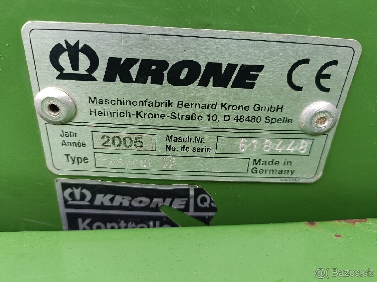 2005 3,2m Čelná disková kosačka KRONE Easycut 32 - 5