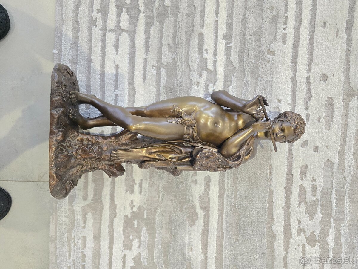 Starožitna bronzová socha 53cm - 5