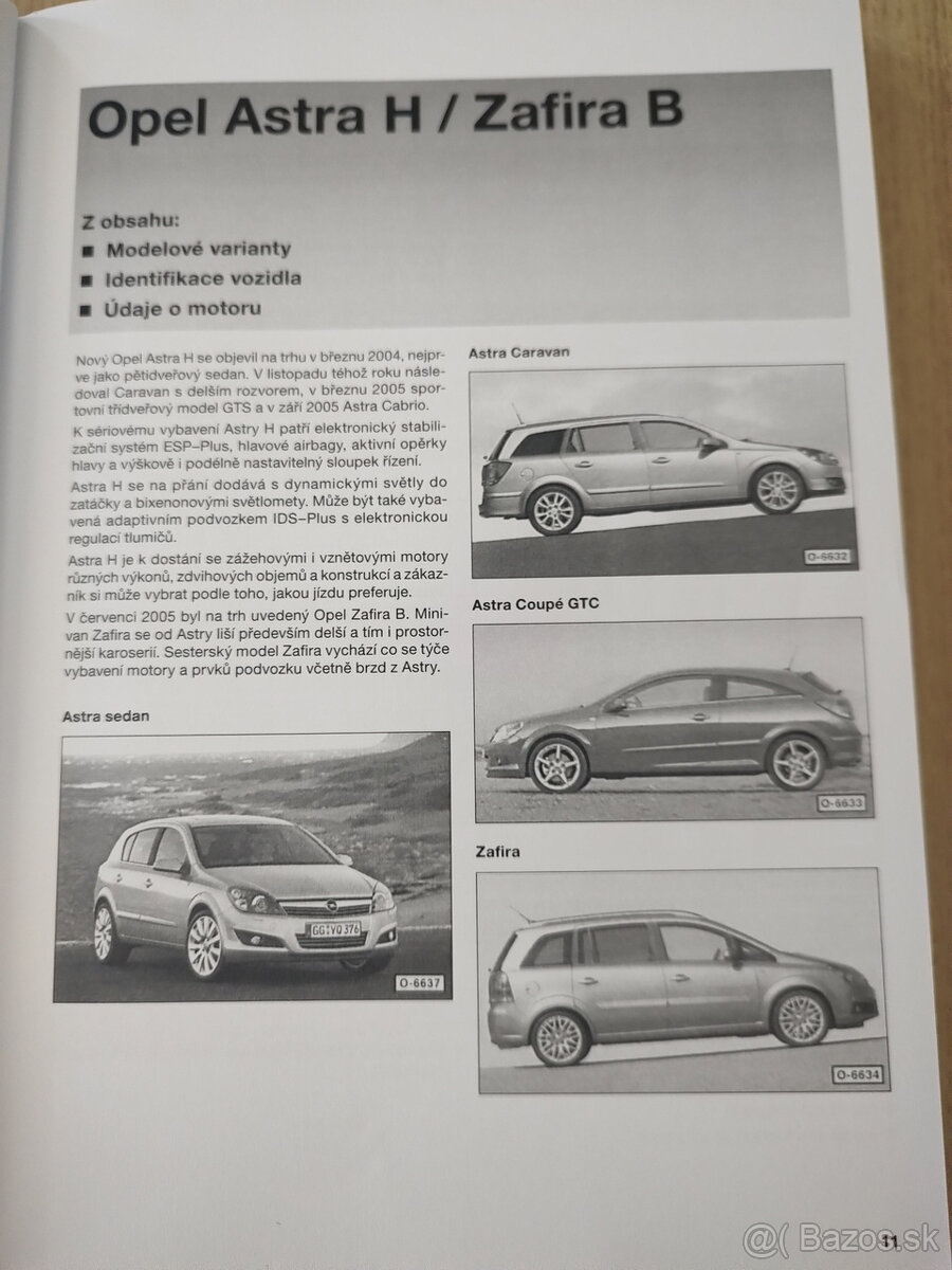 Kniha Údržba a opravy Opel Astra/Zafira - 5