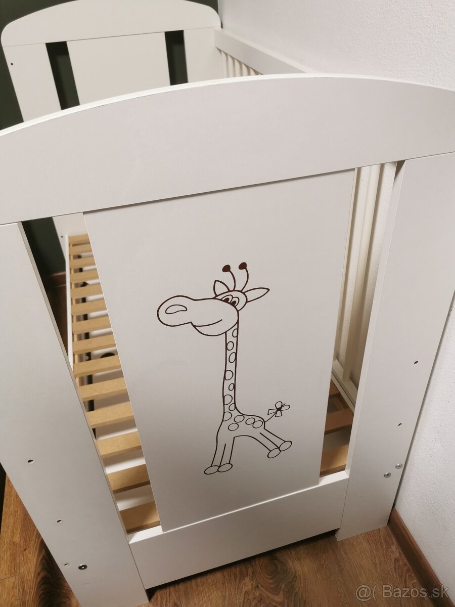 Detská postieľka Klups 120x60 biela - 5