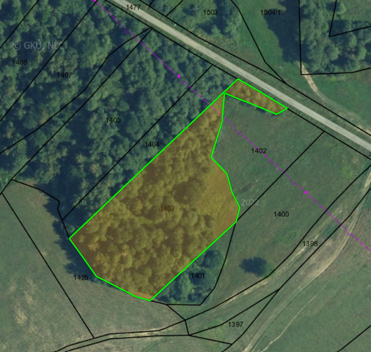 Pozemoky v obci Becherov - 5